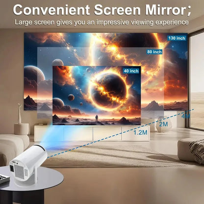 HY300 Portable Smart 4K Projector