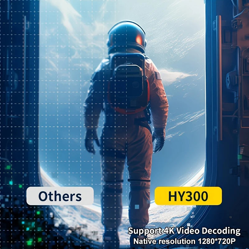HY300 Portable Smart 4K Projector